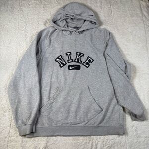 Vintage 90s Nike Men’s Pullover Center Swoosh Spellout Sweatshirt Hoodie